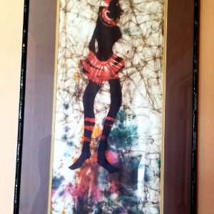 Batik from Ivory Coast on Fabric