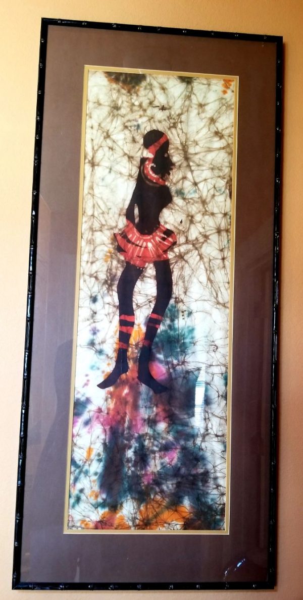 Batik from Ivory Coast on Fabric